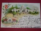 Ansichtskarten Ansichtskarte , Litho ? Postkarte der Stadt Leipzig , Sachsen , Motiv Industrie und Gewerbeausstellung 1897 , gelaufen im Jahr 1 -