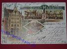 Ansichtskarten Ansichtskarte , Postkarte der Stadt Leipzig , Sachsen , Motiv Hotel Stadt Hamburg , gelaufen im Jahr 1899 , gute Erhaltung siehe -
