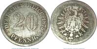 Kaiserreich 20 Pf. Silber Silbermünze , 20 Pfennig von 1875 -D-, schön , Jäger 5 Deutsches Kaiserreich -