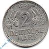 Münzen Kursmünze Deutschland , 2 Mark 1951 D , Weinblätter und Trauben , ss - vz , Jäger 386 , Bundesrepublik Deutschland -