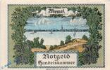 Memelgebiet / Memel 1/2 Mk. Notgeld , 1/2 Mark Schein in kfr. Memel , MEM-1 , Rosenberg 846 , P 1 , vom 22.02.1922 , deutsche Nebengebiete -