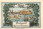 2 Mk. 1922 Memelgebiet / Memel Memel , Notgeld 2 Mark Schein in kfr. , MEM-3.a-b , Rosenberg 848 , P 3 , vom 22 1 bis 1-