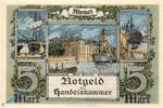 5 Mk. 1922 Memelgebiet / Memel Memel , Notgeld 5 Mark Schein in kfr.  MEM-4 , Ro 849 , P 4 , von 1922 1 bis 1-