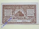 Kleingeld 1914-1922 DE 25 Pf. Notgeld Blumenthal , Hannover Niedersachsen , Einzelschein über 25 Pfennig , Tieste 0760.05 , von 1920 , Verkehrsausgabe -
