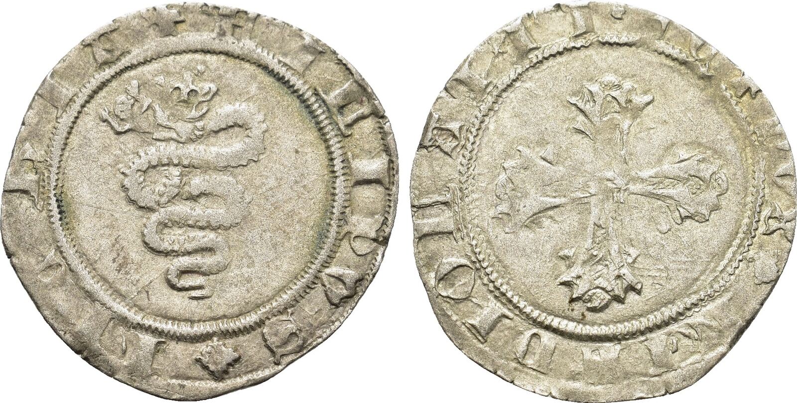 I Duchi Di Milano Dal 1447 ITALY. Milano (Duchi). Filippo Maria Visconti, 1412-1447. AR Sesino ss