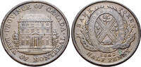 Canada Token Canada, Province of Canada. Bank of Montreal Front View Half Penny Token 1842 -