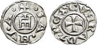 Italy Denaro Italy. Genoa. Republic (1139-1339). AR Denaro -