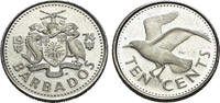 Barbados 10 cents Barbados (1973-2005). 10 cents 1974 (75% Copper, 25% Nickel) -