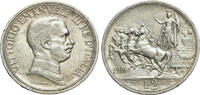 Italy 2 Lira Italia. Regno d'Italia. Vittorio Emanuele III (1900-1946). AR 2 Lire 1916 -