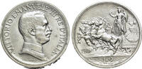 Italy 2 Lira Italia. Regno d'Italia. Vittorio Emanuele III (1900-1946). AR 2 Lire 1916 -