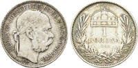 Austria Corona Austria. Francis Joseph I (1848-1916). AR 1 Corona 1893 -