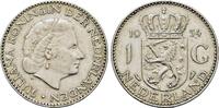 Netherlands AR 1 Gulden Netherlands. Juliana (1948-1980). AR 1 Gulden 1954. -