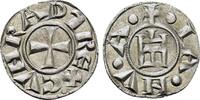 Italy Denaro Crusaders, ITALY, Genova. Republic. 1139-1339. AR Denaro -