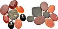 Antiques REPLICA Glyptic Lot of 8 REPRODUCTION of ancient gemstone -