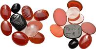 Antiques REPLICA Glyptic Lot of 10 REPRODUCTION of ancient gemstone -