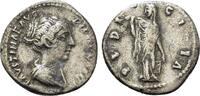 Roman Imperial  Faustina II (Augusta, 147-176) AR Denarius s/ss