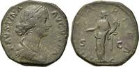 Roman Imperial  Faustina Junior (Augusta, 147-175). Æ Sestertius ss