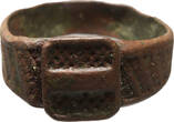 Byzantine empire Bronze ring VII° century ca