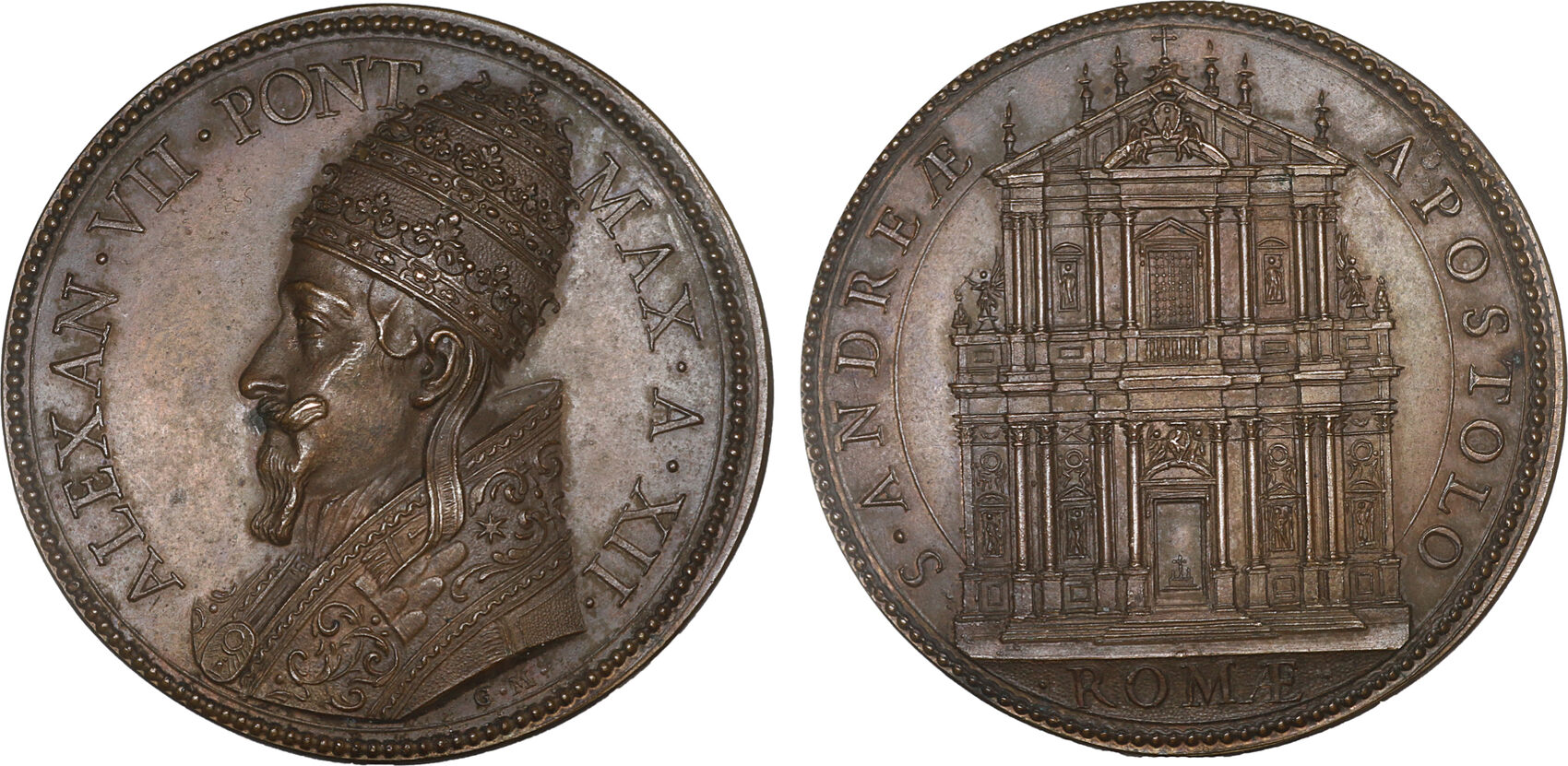 Papal States Kirchenstaat Posthumous Medal Alexander