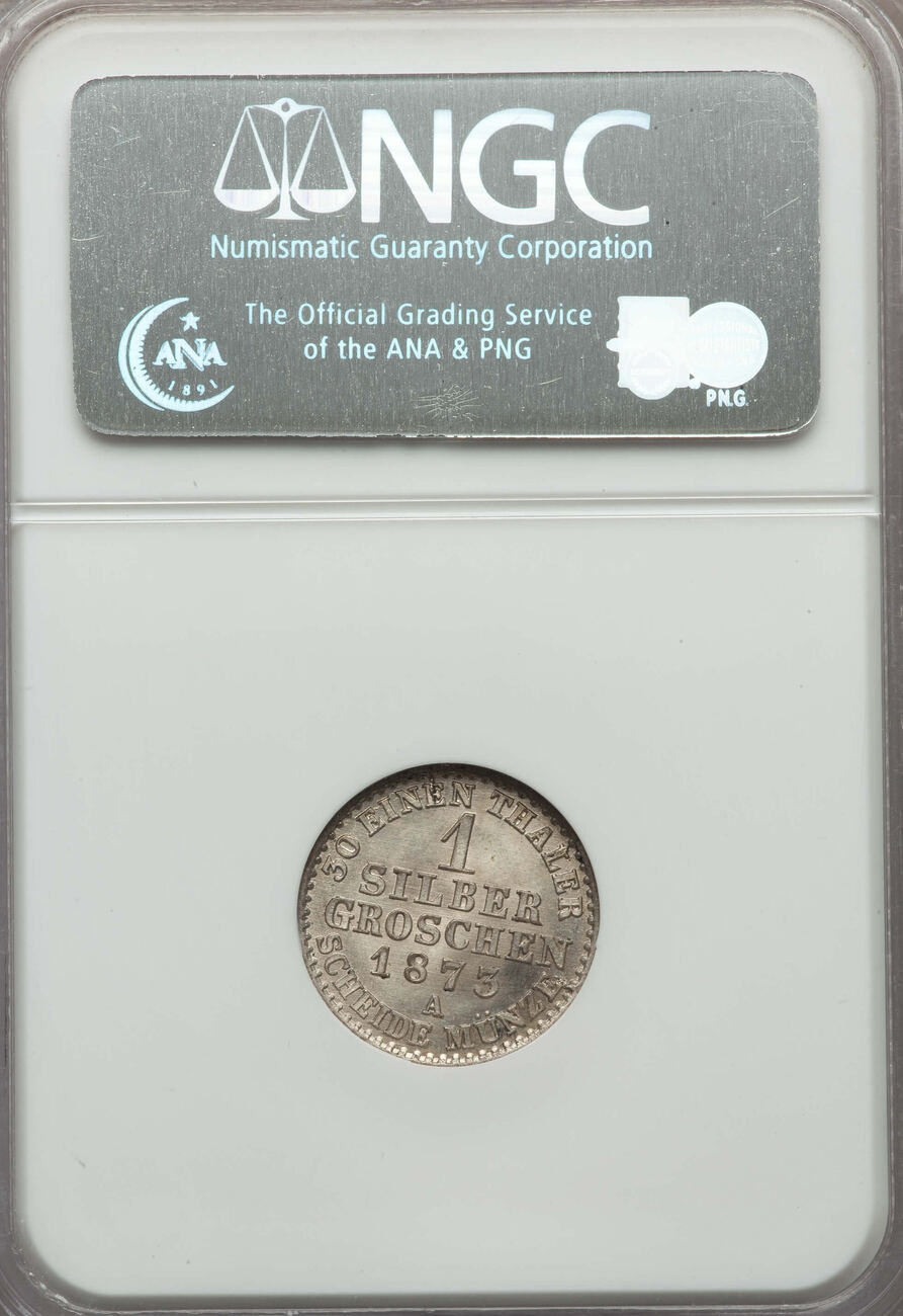 German States Prussia Groschen 1873-A Wilhelm I NGC MS64 | MA-Shops