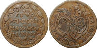 Papal States Half baiocco 1784 Bologna Pius VI -