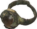 Roman Empire / RÖMISCHE KAISERZEIT Bronze Ring with an inlaid stones -