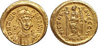 Eastern roman empire Gold Solidus AD 476-491 Zeno XF
