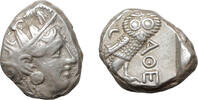 Attica, Athens Tetradrachm 440-404 BC XF