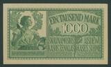 Germany (Kowno/Kaunas)  Besetzung - Darlehnskasse Ost, Kowno (Kaunas) 1000 Mark 1918 - Selten aUNC