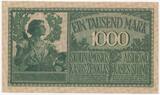 Germany (Kowno/Kaunas)  Besetzung - Darlehnskasse Ost, Kowno (Kaunas) 1000 Mark 1918 - Selten aUNC