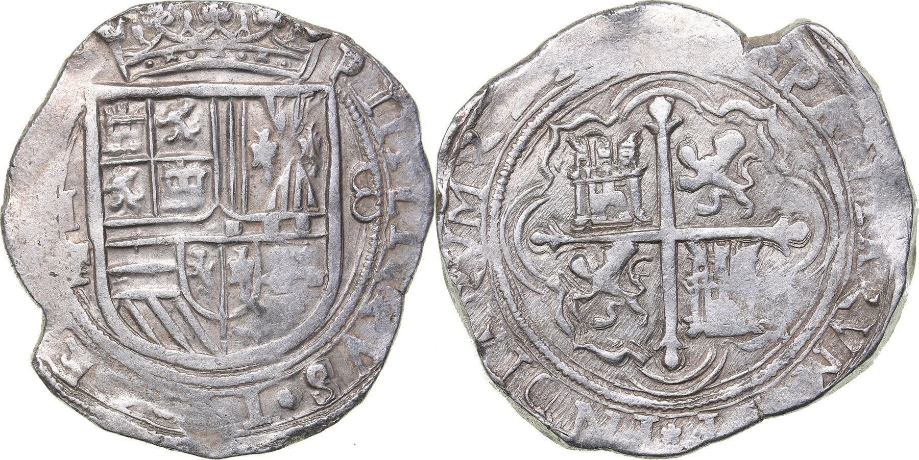 ND Mexico 8 reales, Felipe II (1556-1598) MF ss / vz | MA-Shops