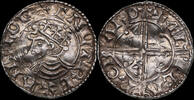 England / Barnstaple Penny Cnut (1016-1035) Quatrefoil-Typ, Ælfgar, Selten! -