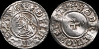 England / Canterbury Penny Aethelred II. (978-1016) Letzter kleiner Kreuztyp, Godric -