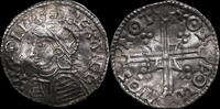 England / Nottingham Penny Æthelred II (978–1016) Helmtyp-Penny – Selten! -