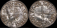 England / Exeter Penny Aethelred II (978-1016) Langkreuz-Typ, Dunstan -