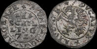Poland / Livonia Schilling Jan Hieronim Chodkiewicz (1572–1573), Dahlen, kreuzen -