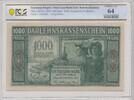 Germany (Kowno/Kaunas) 1000 mark Besetzung - Darlehnskasse Ost, Kowno (Kaunas) 1000 Mark 1918 - Selten -