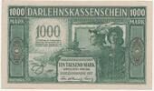 Germany (Kowno/Kaunas) 1000 mark Besetzung - Darlehnskasse Ost, Kowno (Kaunas) 1000 Mark 1918 - Selten -