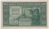 Germany (Kowno/Kaunas) 1000 mark Besetzung - Darlehnskasse Ost, Kowno (Kaunas) 1000 Mark 1918 - Selten -