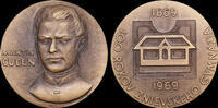 Slovakia  Slowakei-Medaille Martin Čulen, Gymnasium Zniev 100 J., UNC UNC 40,00 EUR  zzgl. 7,00 EUR Versand