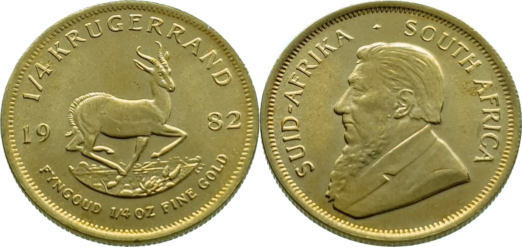 South Africa 1 4 Krugerrand 1982 1 4 Oz Gold Unz unzirculated MA south-africa-krugerrand-1-oz-gold