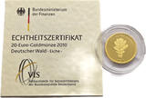 Germany 20 Euro 2010-G Eiche - Gold PP