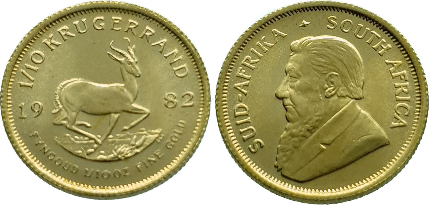 South Africa 1 10 Krugerrand 1982 Gold Unz unzirculated MA Shops south-africa-1-10-krugerrand-1982-gold-unz-unzirculated-ma-shops