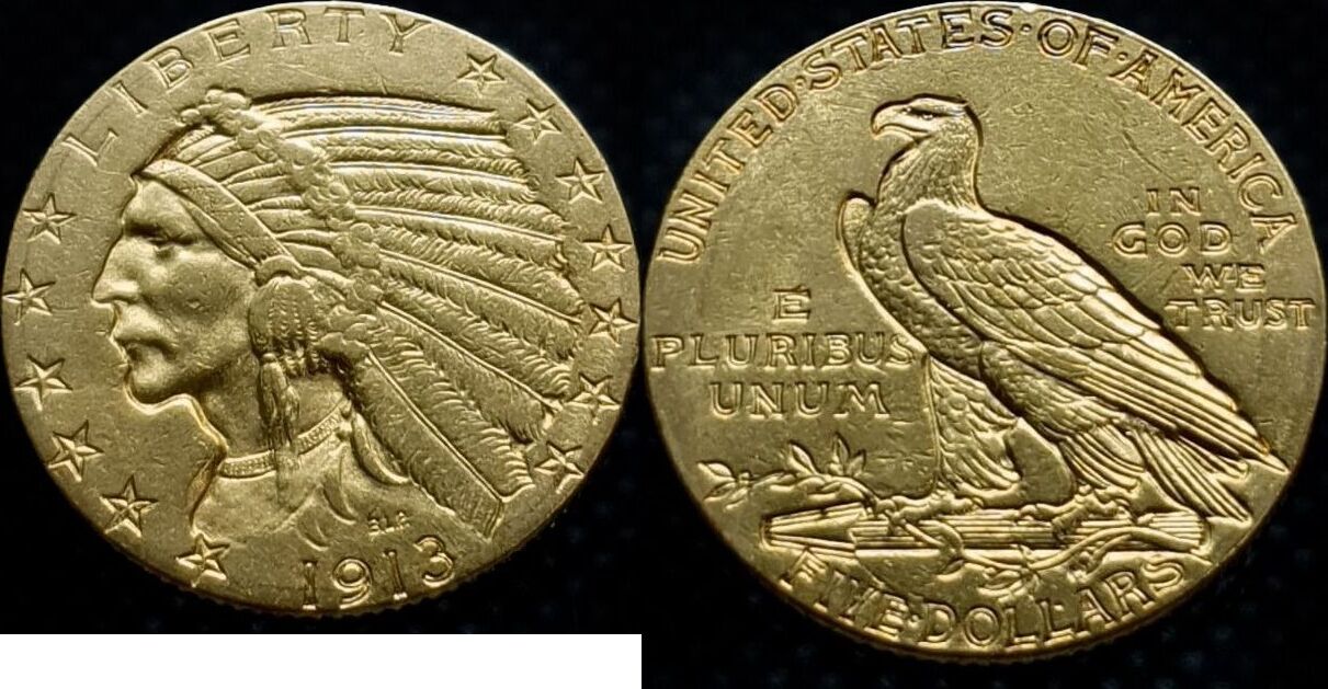 USA 5 Dollar 1913 Indian Head Gold Very S MA Shops usa-5-dollar-1913-indian-head-gold-very-s-ma-shops