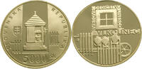 Slovakia 5000 Korún 2002 Vlkolínec UNESCO - Gold PP