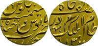 India, Hyderabad AV Ashrafi AH1300/RY16 Mir Mahbub Ali Khan - Gold AH 1285-1329 (1869-1911) vz / st