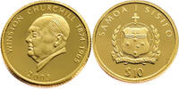 Samoa 10 Dollars Churchill - Gold -