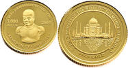 Cambodia 3000 Riels Taj Mahal - Gold -