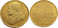 Papal States 20 Lire Pio IX - Vatican - Gold -