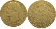 France 40 Francs Napoleon - Gold -